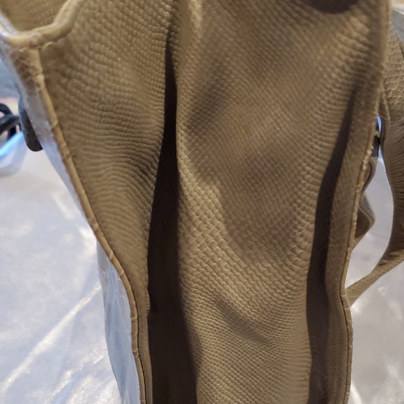 Viva Bags of California Handbag Taupe reptile print leather purse - Picture 5 of 7